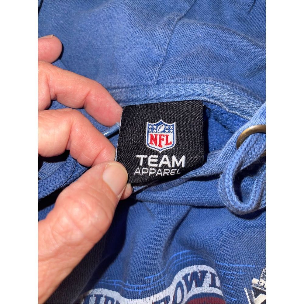 Vintage Super Bowl XLVI Indianapolis 2012 NY Giants Hoodie NFL TEAM APPAREL XL - Picture 6 of 7